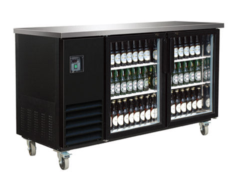 Sub-equip, CBB-3G-27, 69" Glass Door Back Bar Cooler (69" x 27.6" x 42.5") - Chefcoca