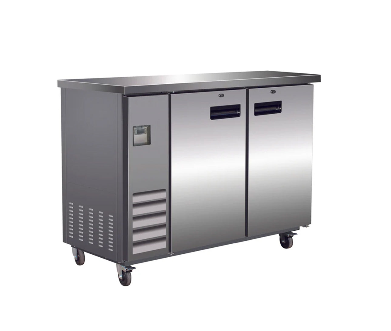 Sub-equip, CBB-49SS, 49" Stainless Steel Swing Door Back Bar Bottle Cooler (49.1" x 24.4" x 41.6") - Chefcoca