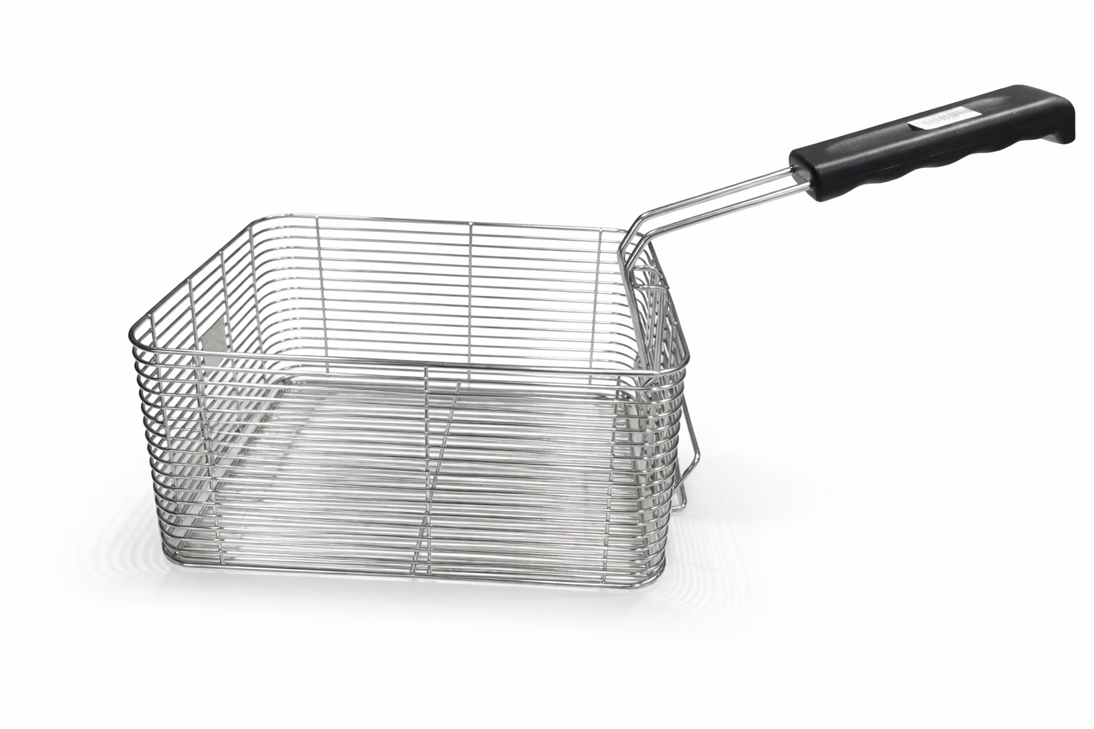 Sub-equip FB-108, Stainless steel Fry Basket with Black Handle (9.8"L x 8"W x 4.5"H)