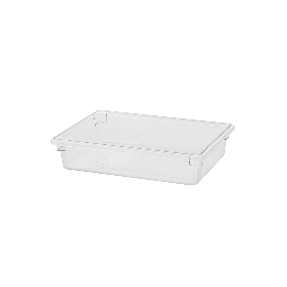 Sub-equip,FB-18126C,Clear Polycarbonate Heavy Weight Food Storage Box, Half Size,3.5 Gallon/11.4L, 18"x12"x6"H - Chefcoca