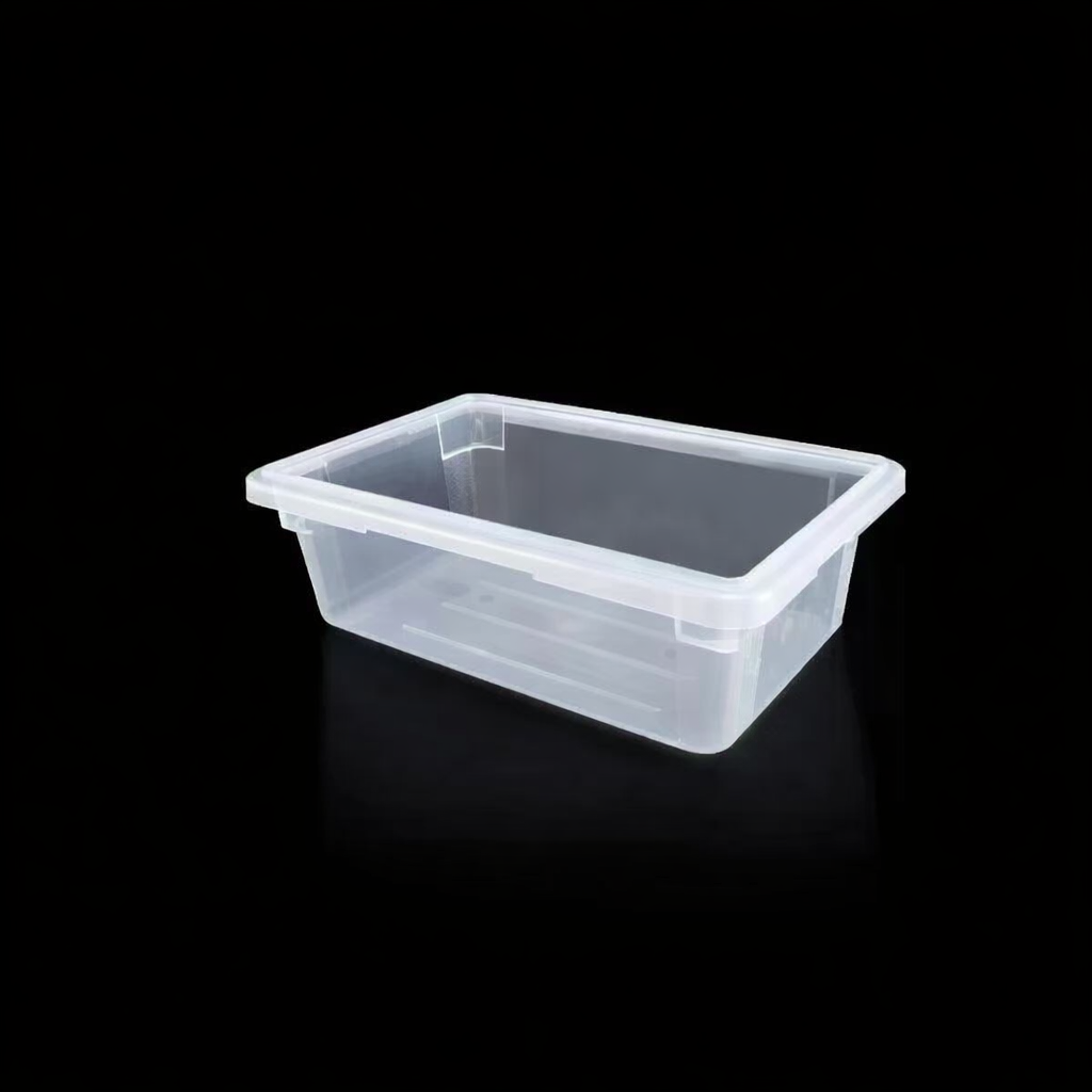 Sub-equip,FB-18126T,White Translucen Polypropylene Food Storage Box,Half Size, 3.5 Gallon/11.4L, 17.5"x11.5"x6"H - Chefcoca