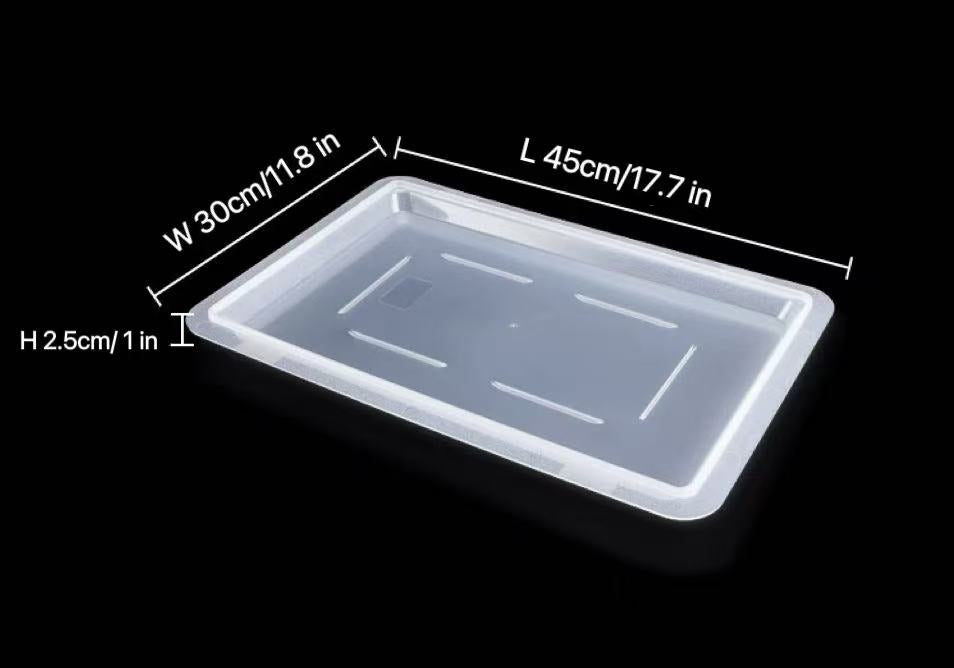 Sub-equip,FB-1812CL, Clear Half-size Cover for FB-18123C/FB-18126C/FB-18129C, 17.7"x11.8"x1" - Chefcoca