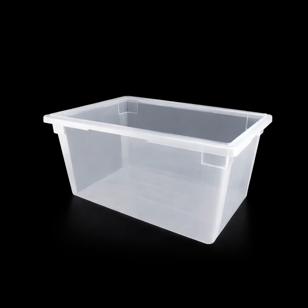 Sub-equip,FB-182612T,White Translucent Polypropylene Food Storage Box, Full Size,17 Gallon/54L, 17.5"x25.4"x12.4"H - Chefcoca