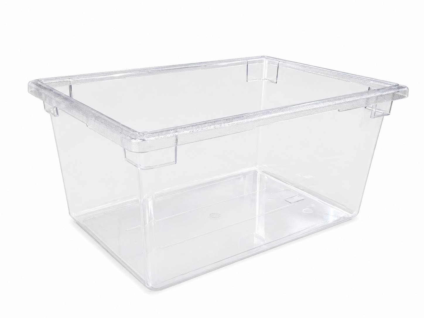 Sub-equip,FB-182615C,Clear Polycarbonate Heavy Weight Food Storage Box, Full Size,22 Gallon/83L, L25.6" x W17.7"xH14.8" - Chefcoca