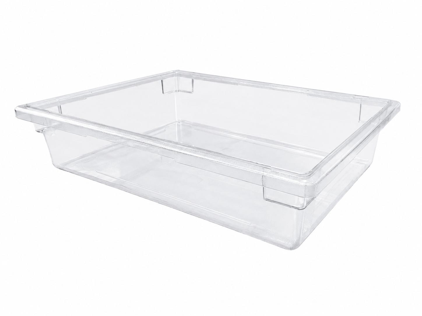 Sub-equip,FB-18266C,Clear Polycarbonate Heavy Weight food Stroage Box, Full Size,9 Gallon/33L,17.7"x25.6"x6"H - Chefcoca