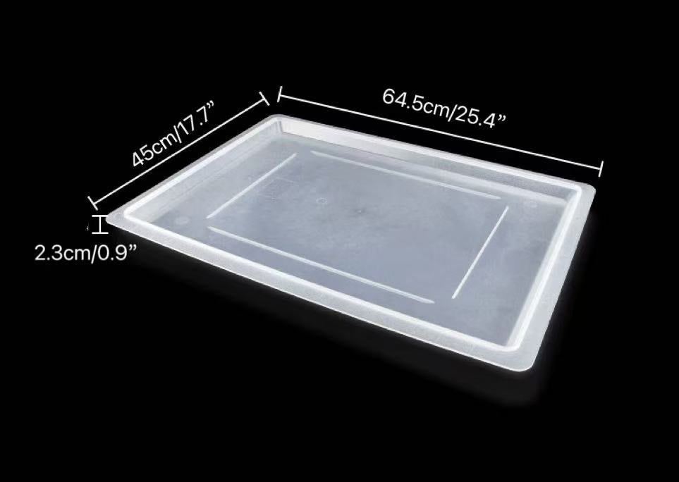 Sub-equip,FB-1826PL,White Translucent Half-size Cover for( FB-18263T/FB-18266T/FB-18269T/FB-182612T/FB-182615T)Storage Box, 25.7“x17.8” - Chefcoca
