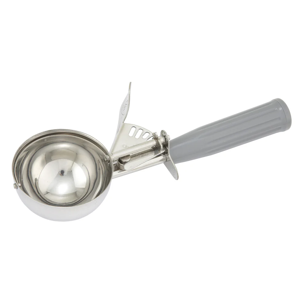 Sub-equip,ICOP-8GY, 4oz (118ml) Ice Cream Disher with Grey Handle,Size #8 - Chefcoca