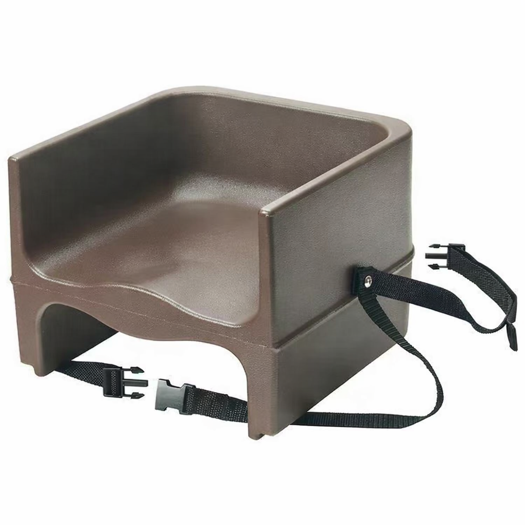 Sub-equip, JD-9903-C, Booster Seat, Plastic, Single-Sided, 3-Way Strap, Brown - Chefcoca