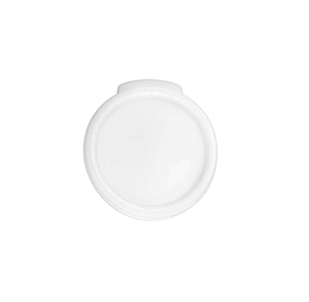 Sub-equip,PRC-1C,Round Lid Cover for 1 Qt Containers, White - Chefcoca