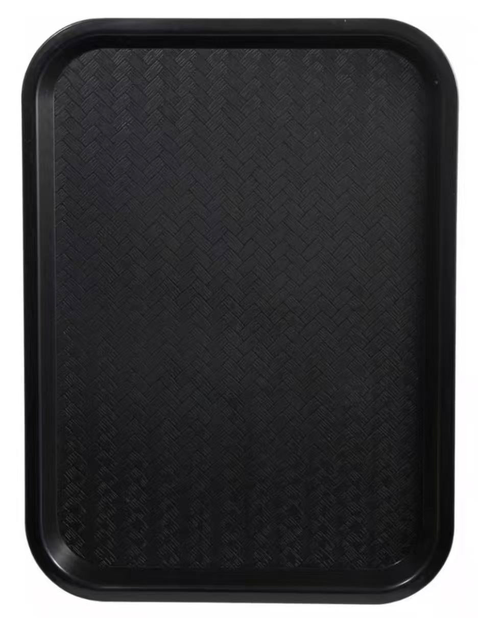 Sub-equip,PT-1418K,High Quality Plastic Fast Food Tray, 14"x 18", Black - Chefcoca