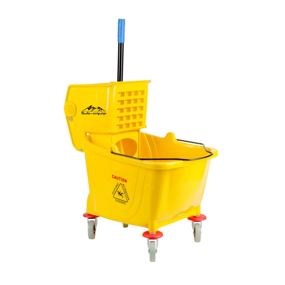 Sub-equip SE-MP36QT, Mop Bucket with Wringer 36 Qt, Yellow - Chefcoca