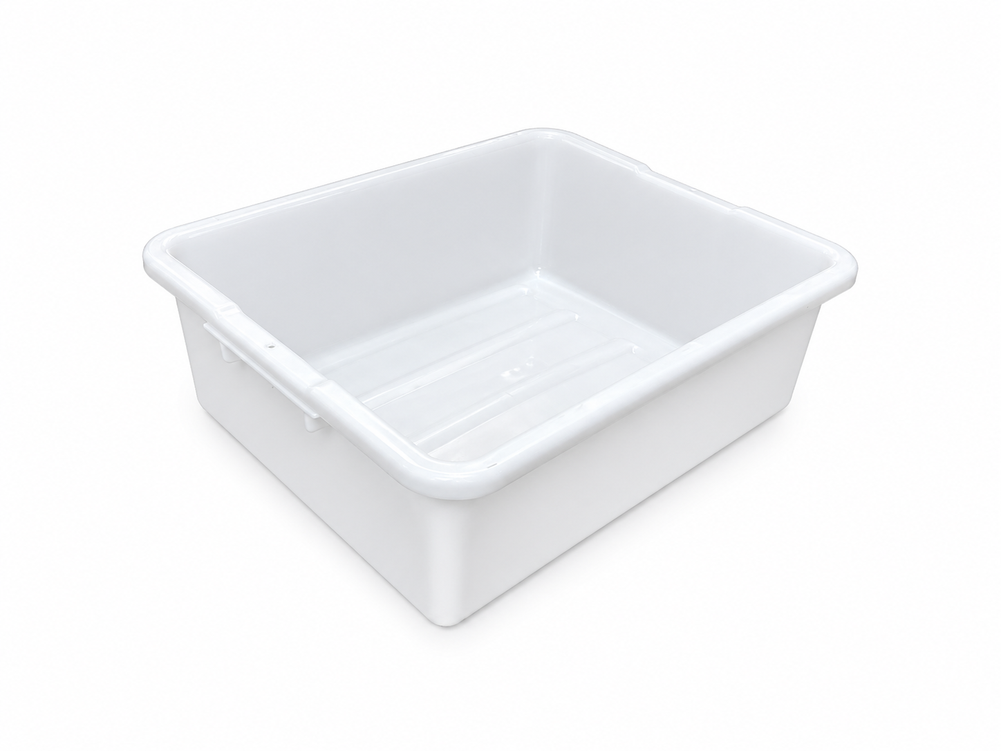 Sub-equip, SE-PLW-7W,Heavyweight Polypropylene Dish Box, 7" Depth - White - Chefcoca