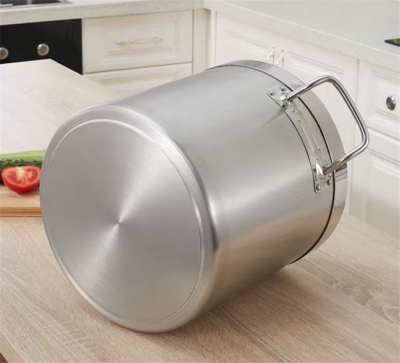 Sub-equip, SSSP-5030, Heavy-Duty Stainless Steel Stock Pot- 60 Quart - Chefcoca