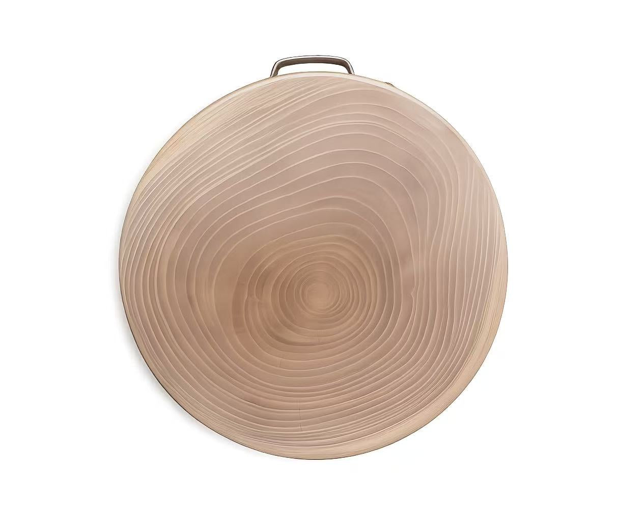 Sub-equip, WCB-388, Wooden Round Cutting Board, 38cm x 8 cm - Chefcoca