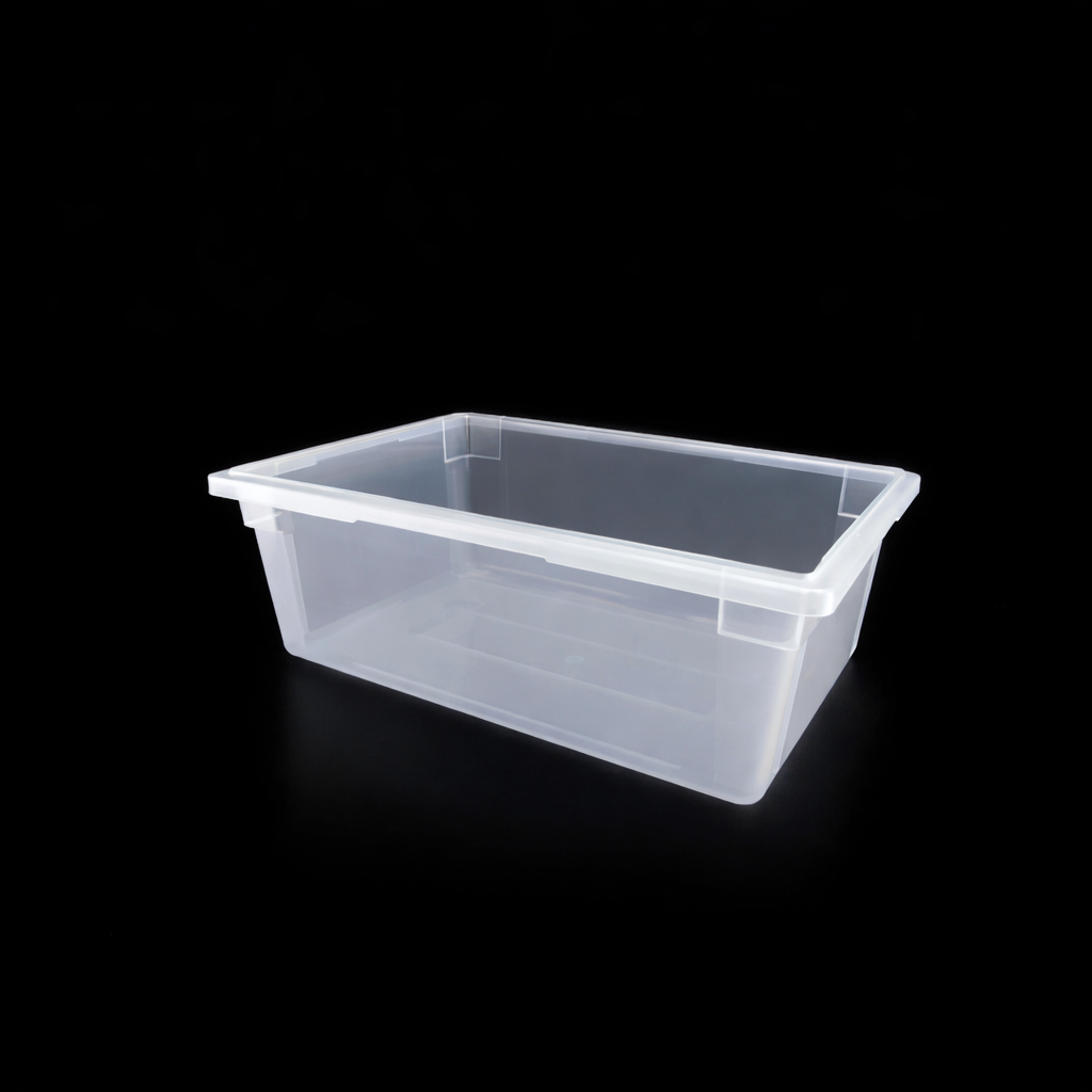 Sub-euqip,FB-18269T,White Translucent Polypropylene Food Storage Box, Full Size,13 Gallon/49.2L, 25.4"x"17.5"x9.25"H - Chefcoca