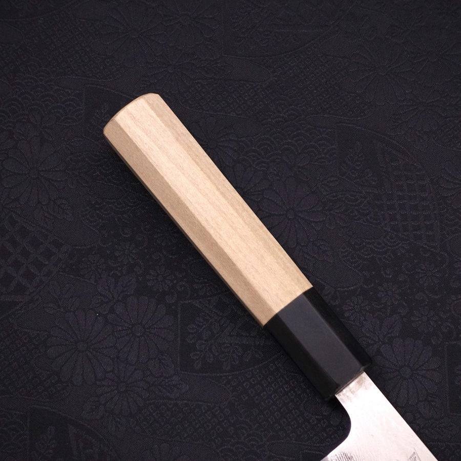 MUSASHI Sujihiki AUS-10 Wave Damascus Buffalo Magnolia Handle 240mm (372-240) - Chefcoca