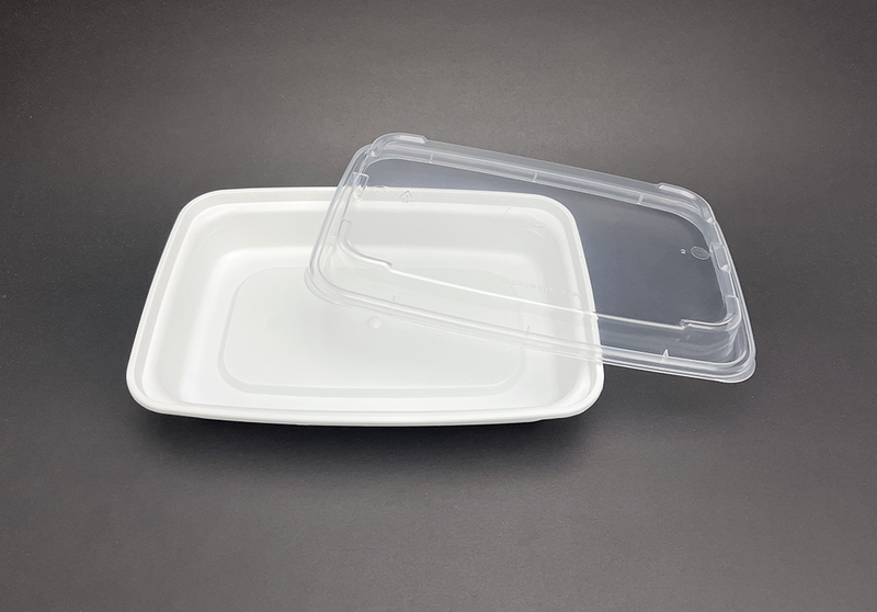 150 Sets, Rectangular Microwaveable Container, 12 oz (T-12)