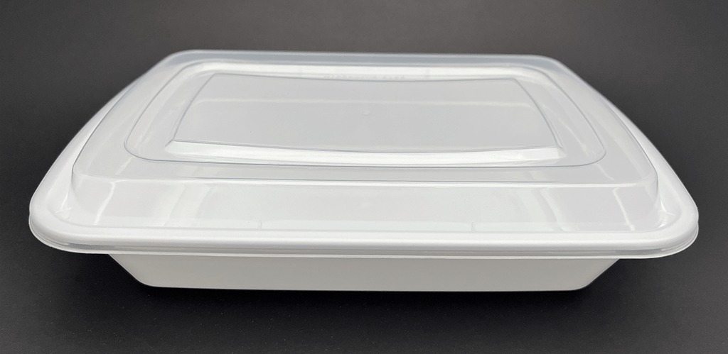 150 Sets, Rectangular Microwaveable Container, 32 oz (T-32) - Chefcoca