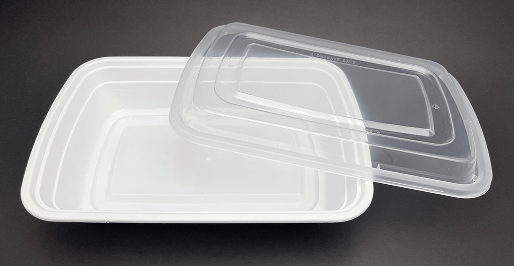 150 Sets, Rectangular Microwaveable Container, 32 oz (T-32) - Chefcoca