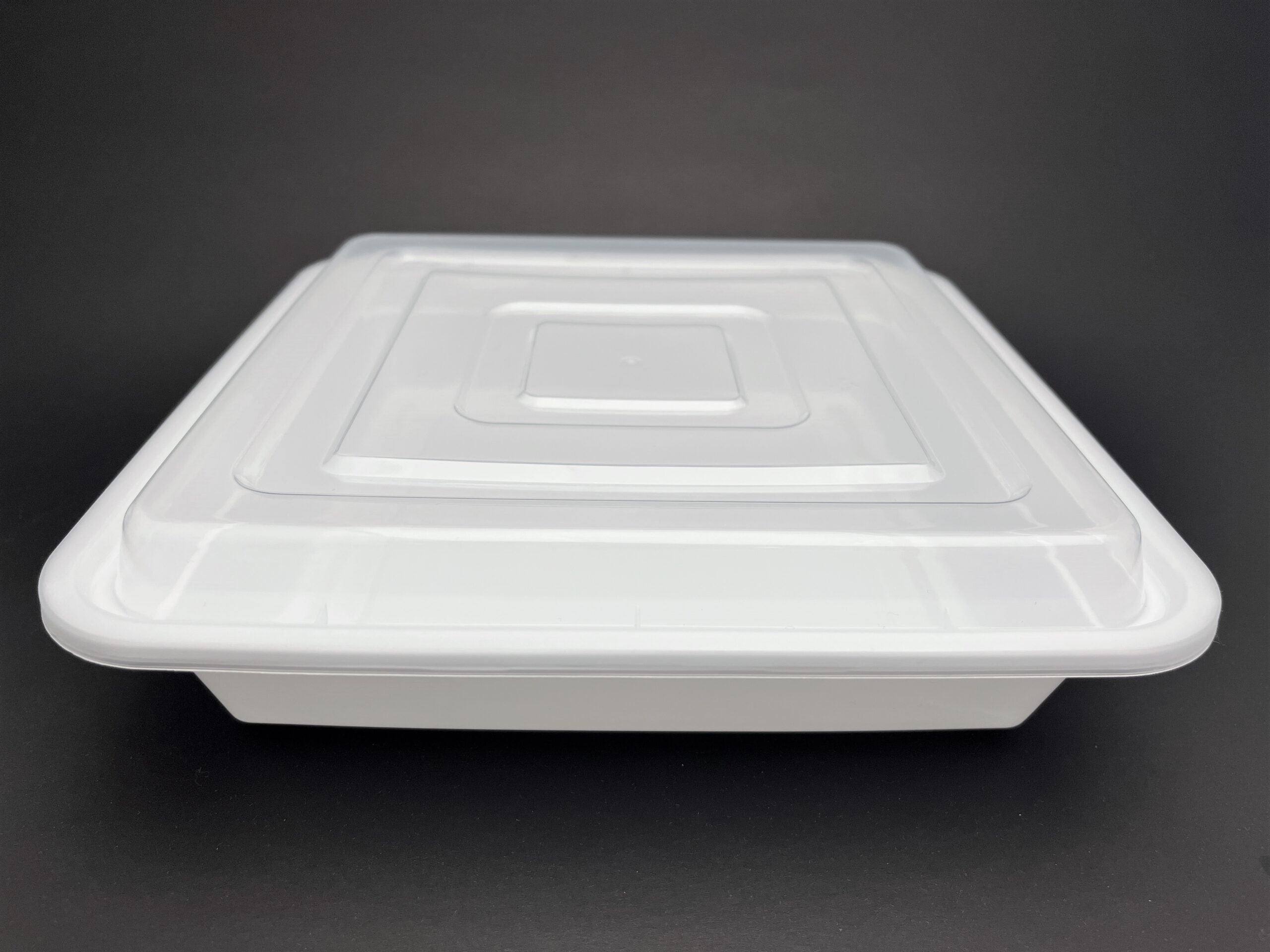 150 Sets, Rectangular Microwaveable Container, 48 oz (T-48) - Chefcoca