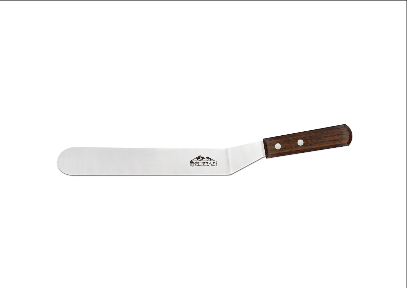 Sub-equip, 10" Spatula, Offset, with Rosewood Handle (TOS-10W) - Chefcoca