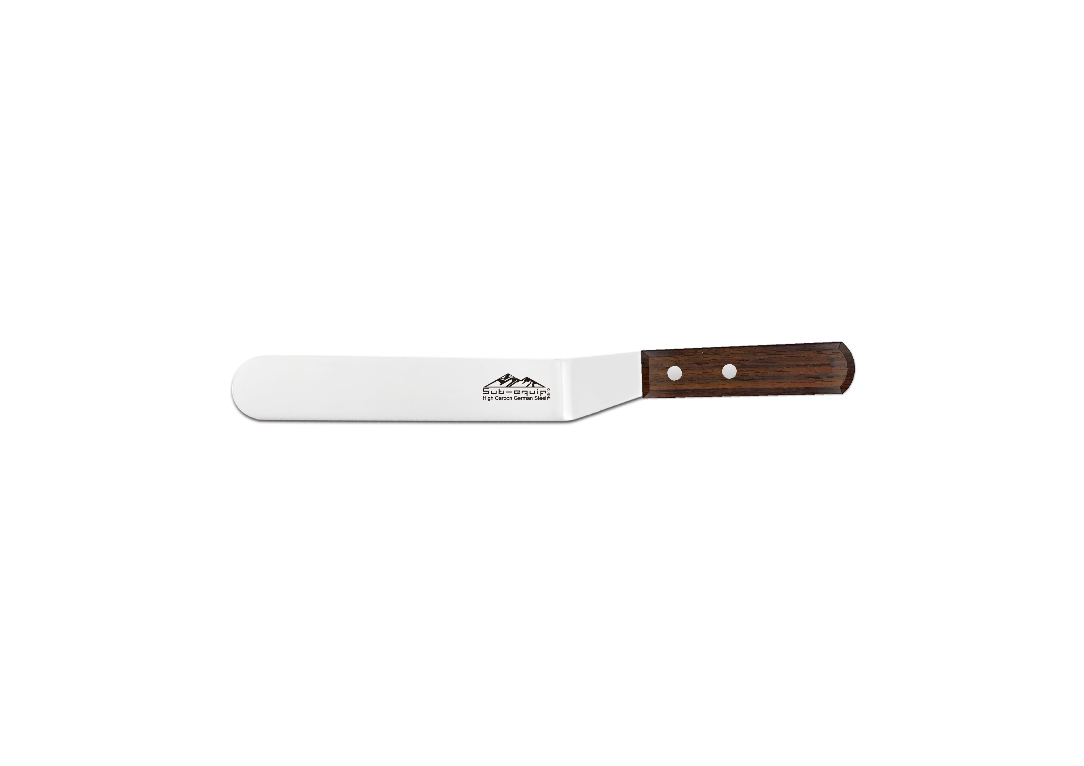 Chefco, 4.25" Spatula, offset, with Rosewood Handle (TOS-4W) - Chefcoca