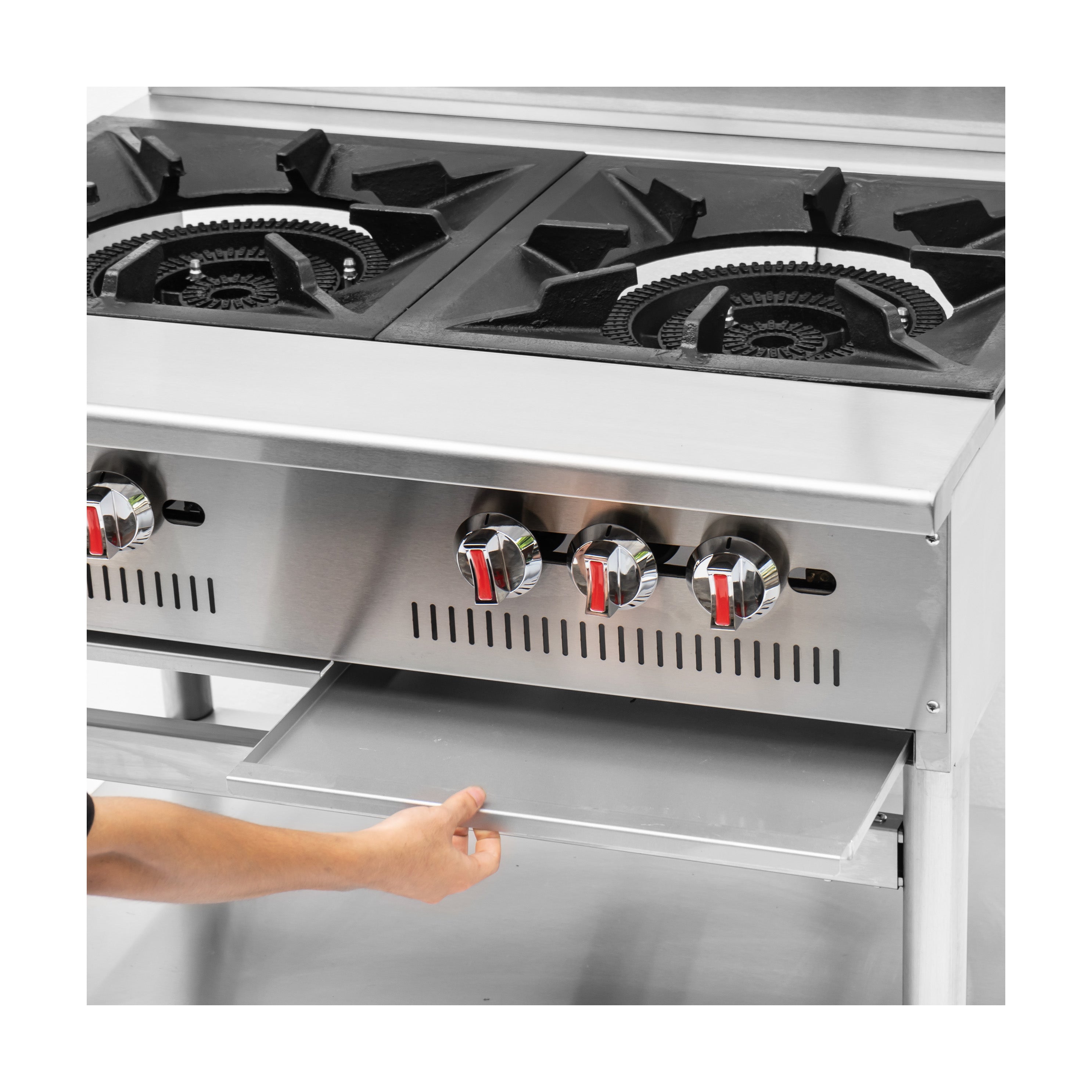 Turbo Range TR-40SP-3340,40" Heavy-Duty Double Grate Burner Gas Stock Pot Range