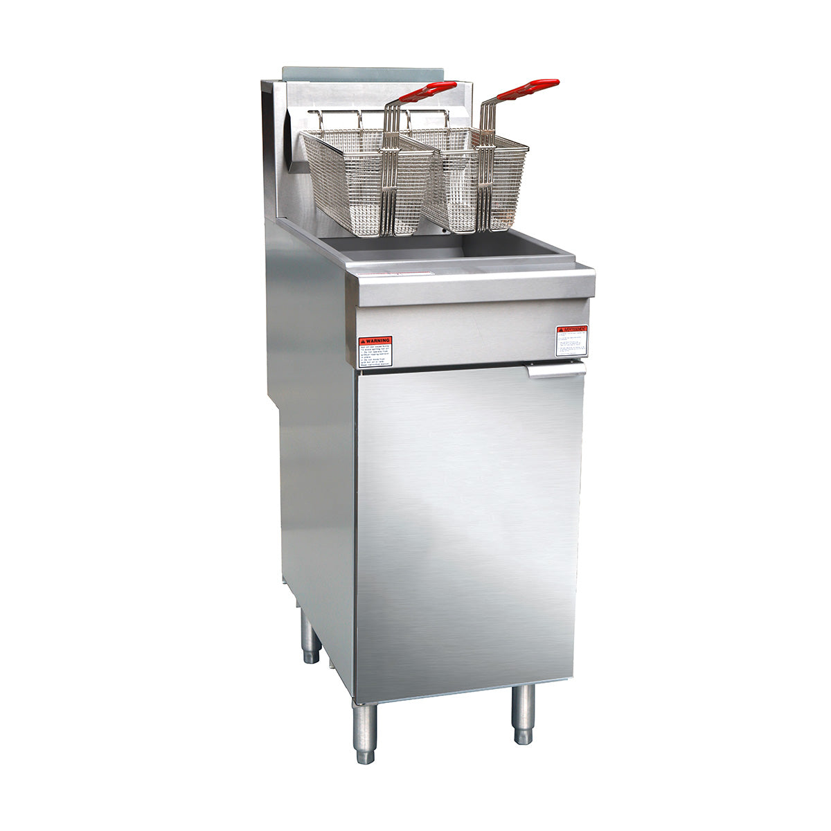 Turbo Range Natural Gas Deep Fryer, 40-55lb Oil Capacity-120,000 BTU  (TR-F4-NG) - Chefcoca