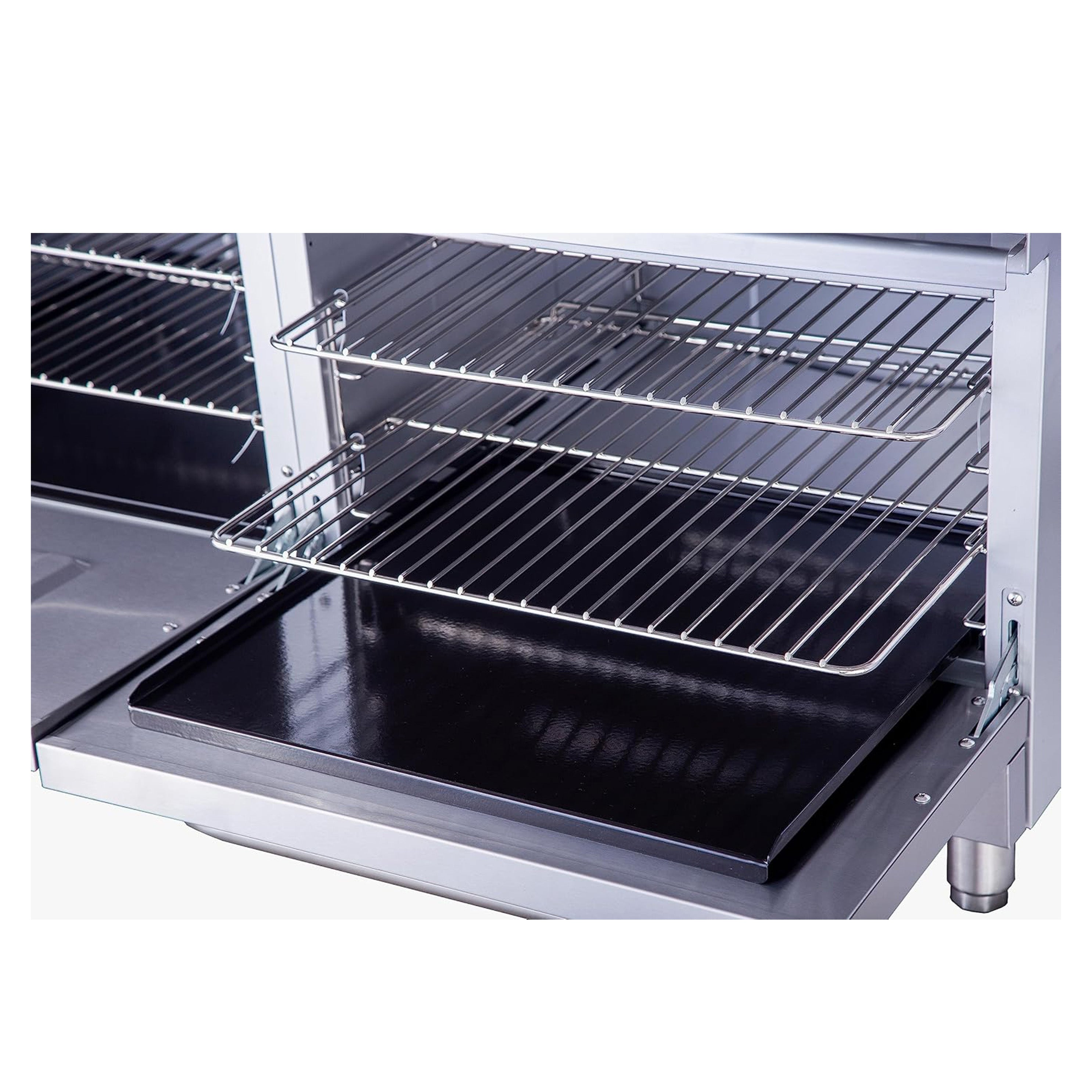 Turbo Range, 60" Range with 6 Burners & 24" Griddle top & Oven (TR-R60-G24-6B-J) - Chefcoca