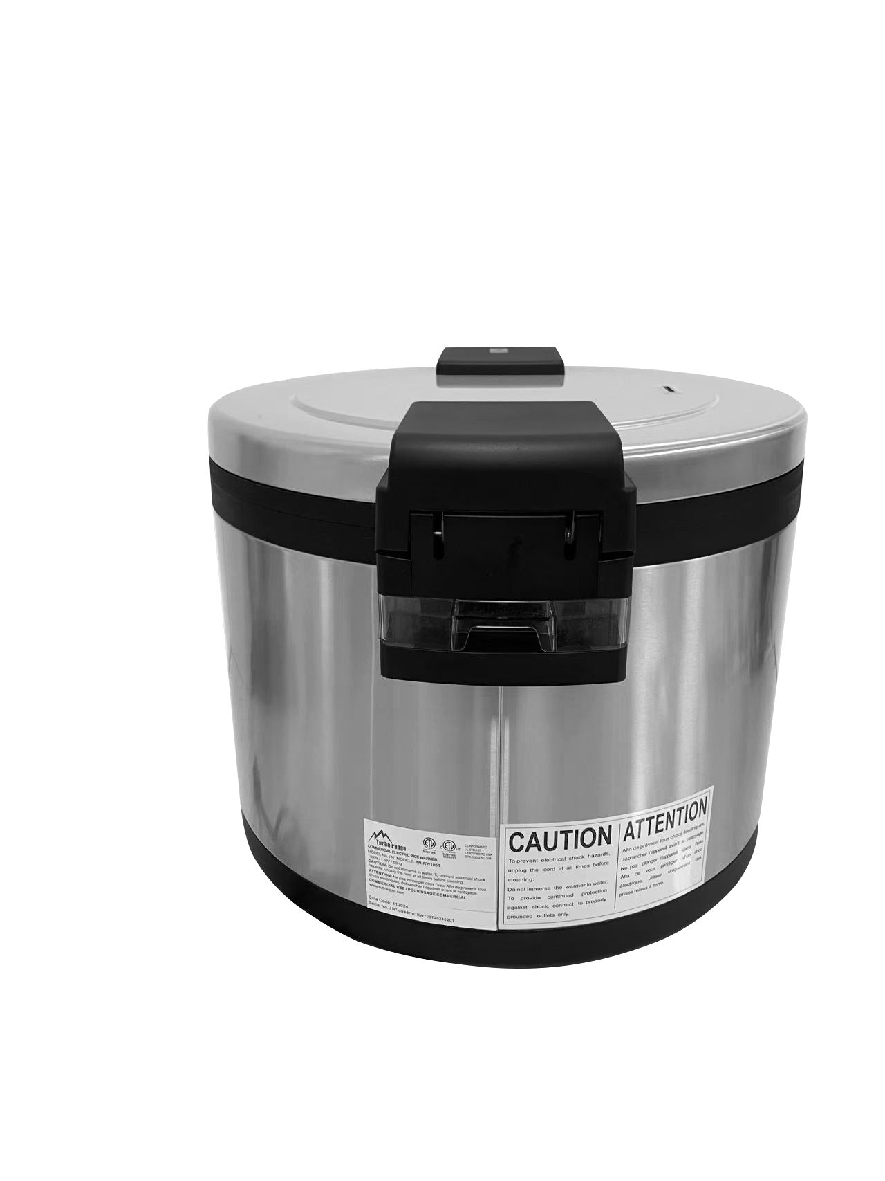 Turbo Range Commercial Electric Rice Warmer (20L/100 Cup Cooked Capacity) - Chefcoca