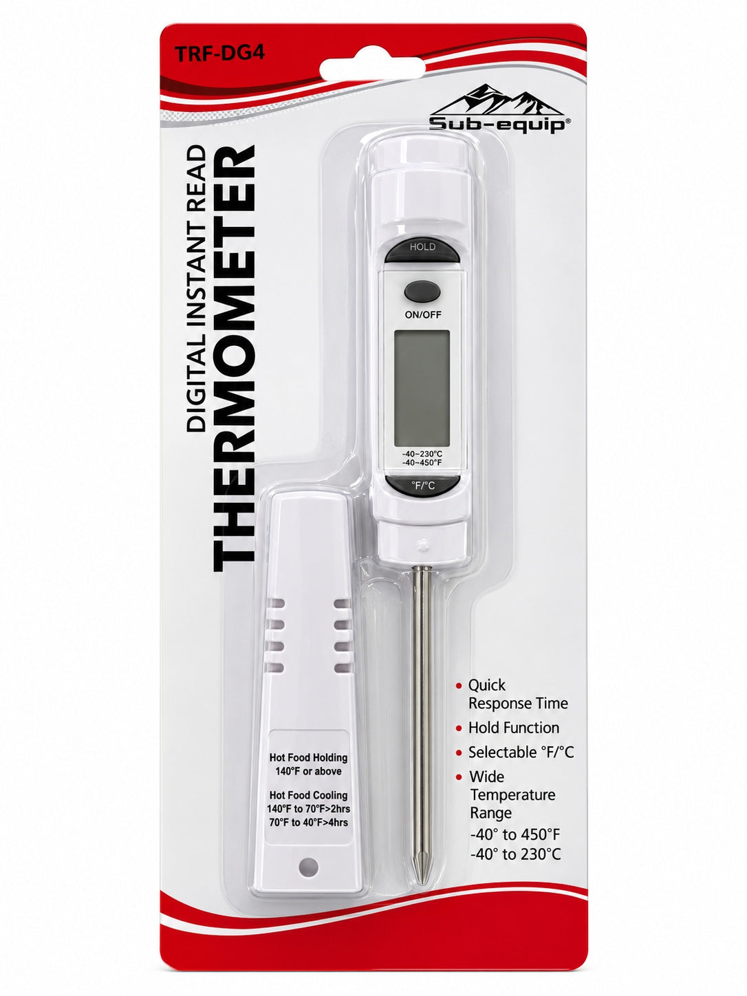 TRF-DG4, Digital Thermometer, -40°F~450°F, -40°C~230°C