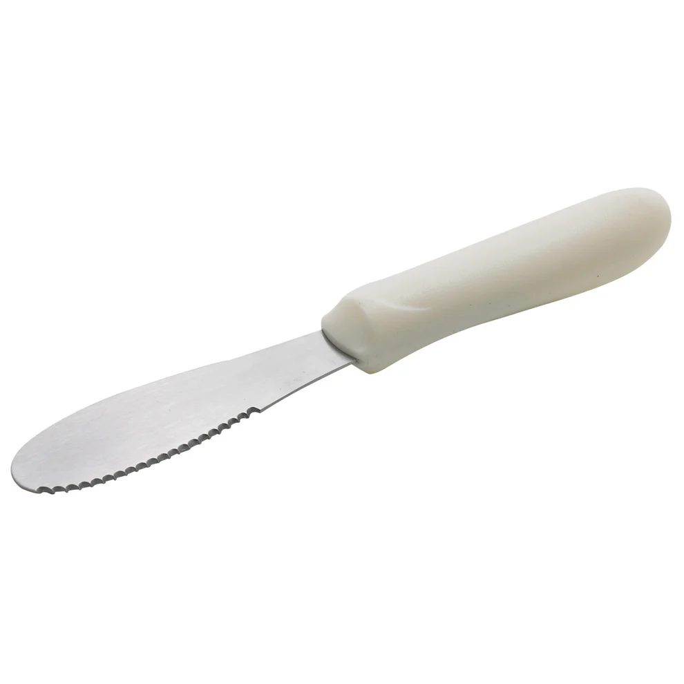 TWP-31 - Sandwich Spreader, White PP Hdl, 3-5/8" x 1-1/4" Blade - Chefcoca
