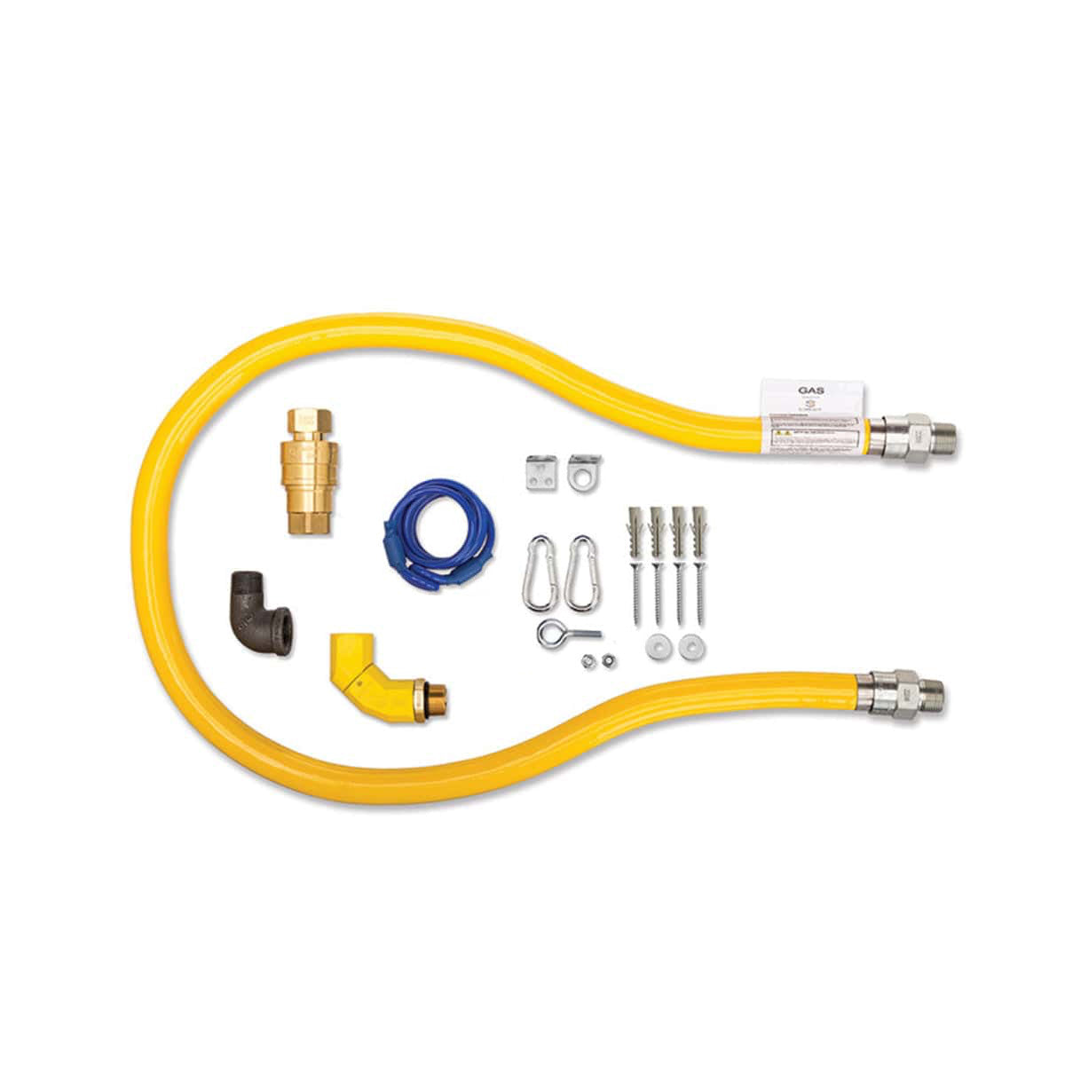Gamme Turbo, tuyau de raccordement de gaz avec kits, 3/4" MM, 36"