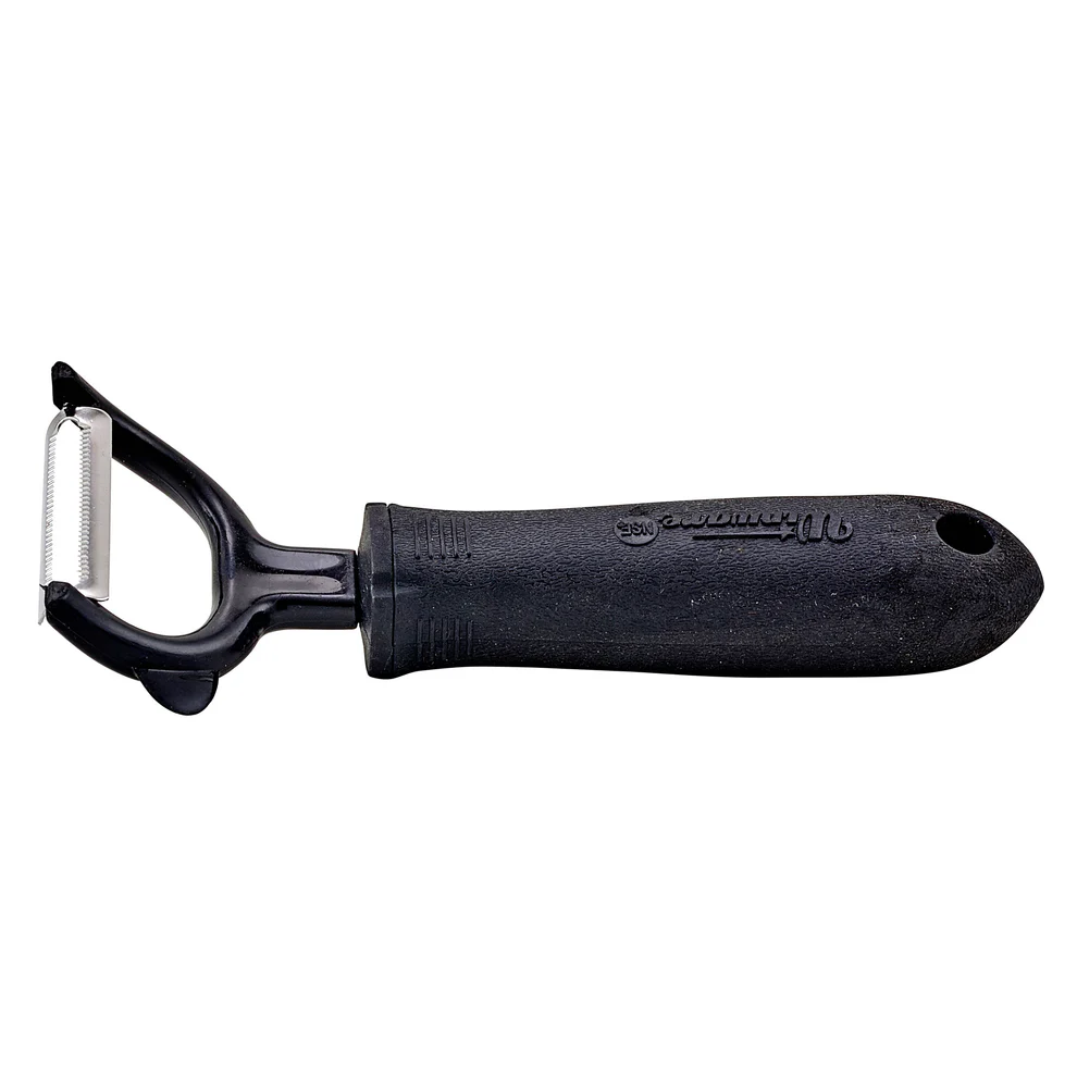 VP-301 - Serrated Edge "Y" Peeler, Soft Grip Handle - Chefcoca