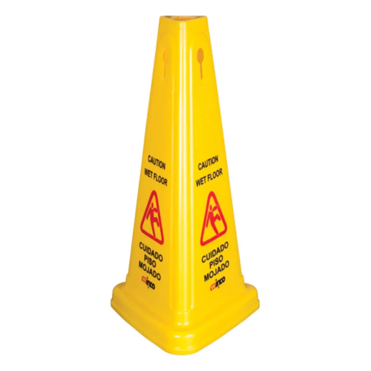 27" Tri-Cone Wet Floor Caution Sign - Chefcoca