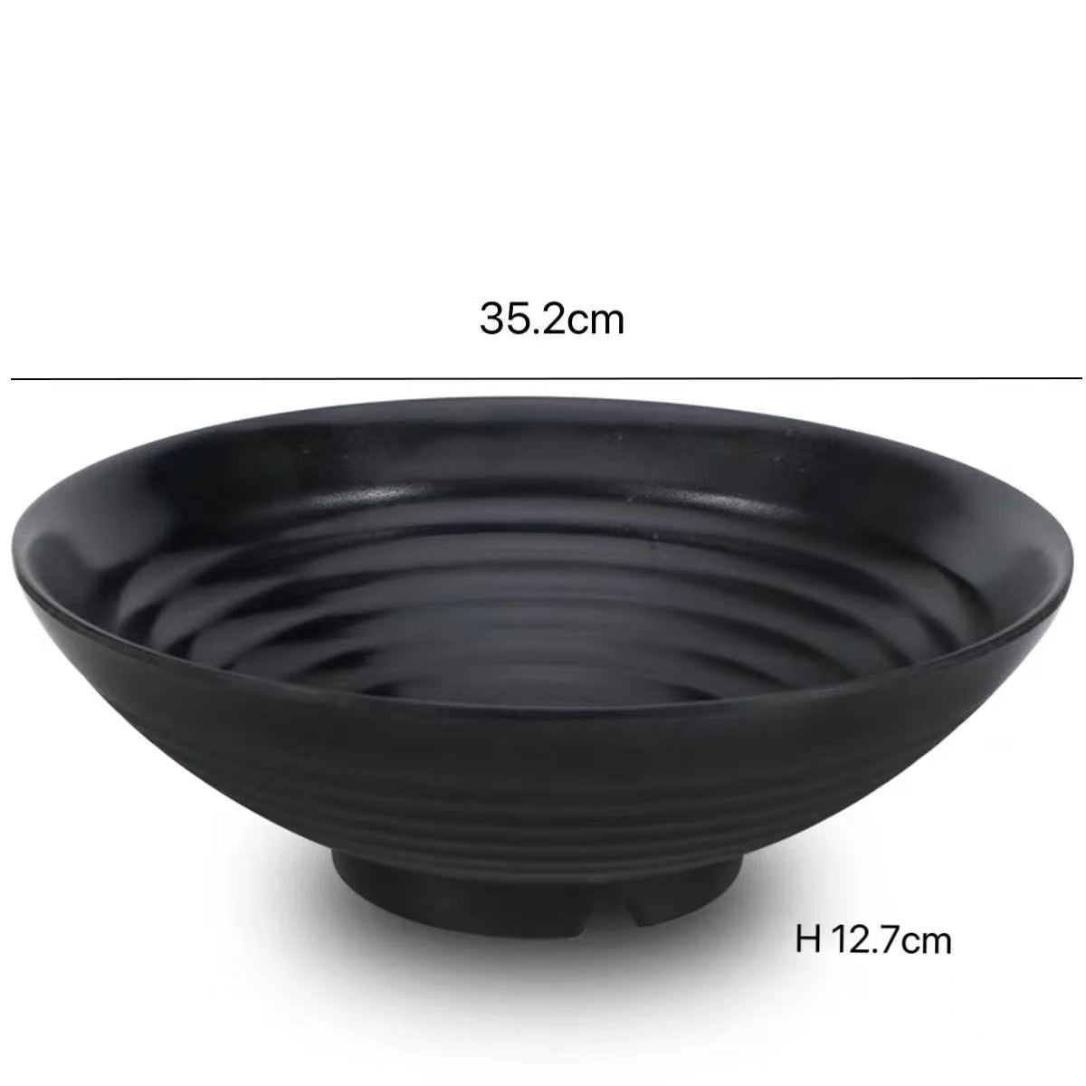 CHEFCO, WT5095,Linear Pattern Non-slip Melamine Bowl(Dia 35.2cm/13.9" x H12.7cm/5") - Chefcoca