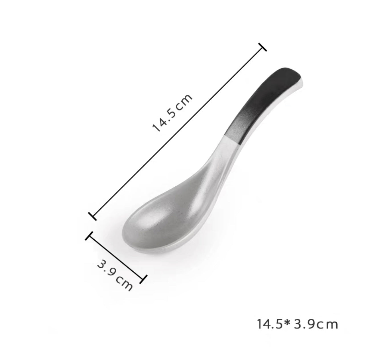 Melamine Spoon,Two Toned Grey (WTS09LG) - Chefcoca