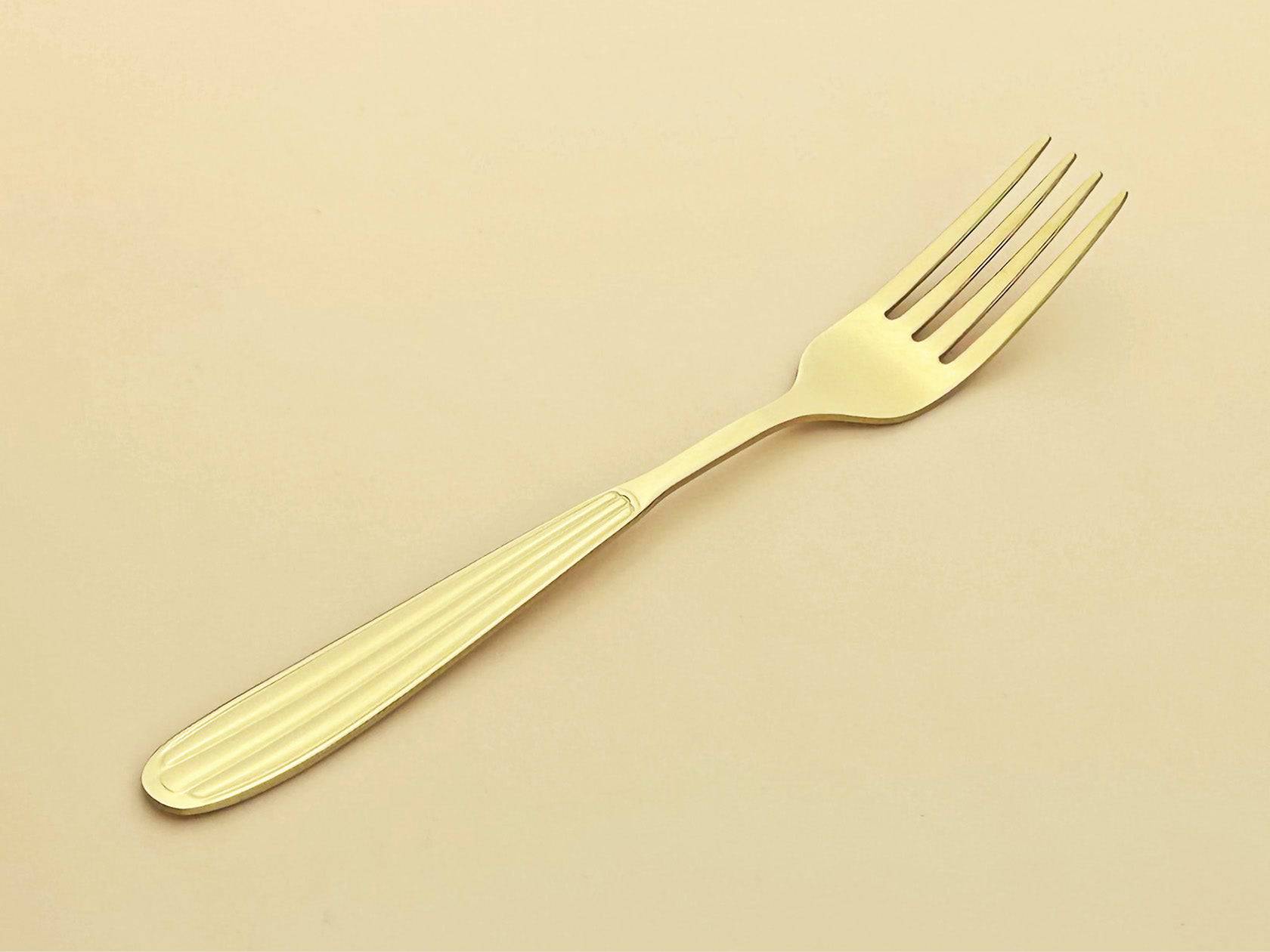 Sub-equip,184-05, Regency Dinner Fork,18/0 Medium Weight, Gold, 12pcs - Chefcoca