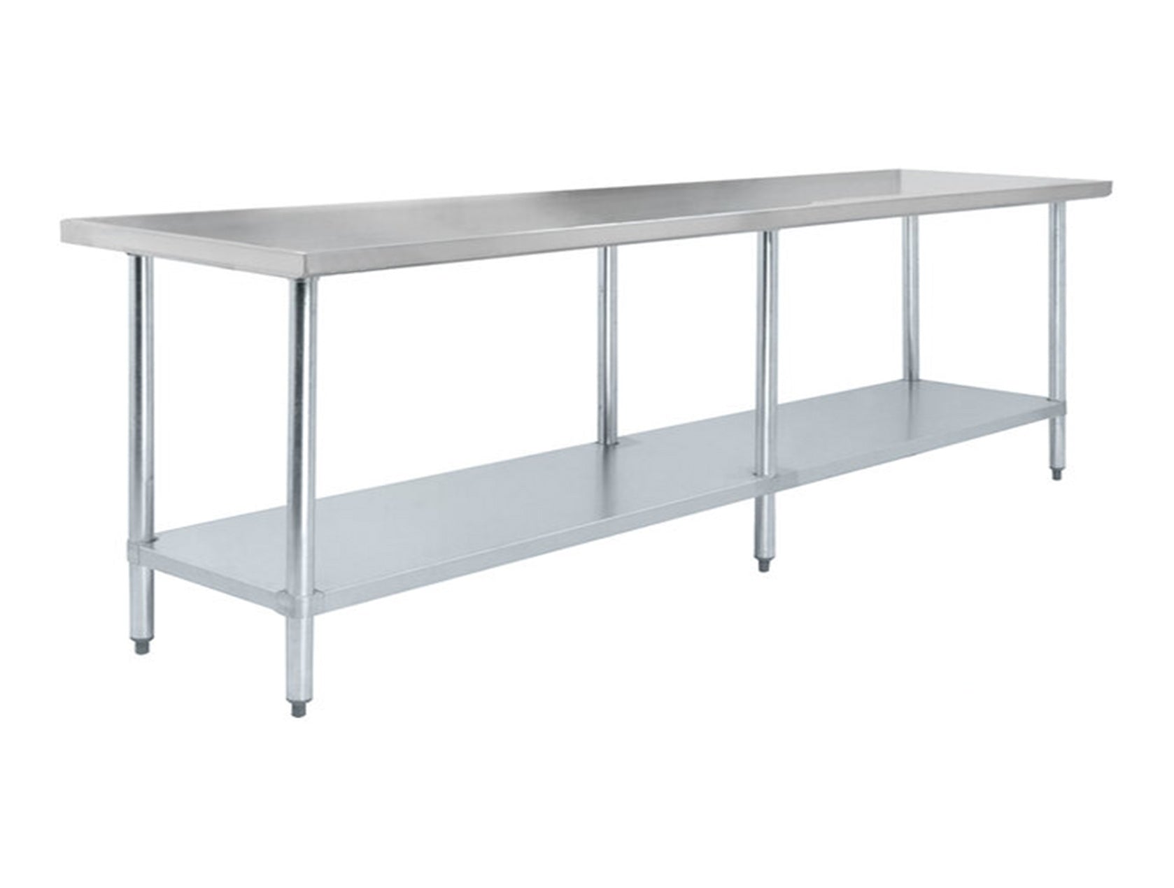 30"x 84" 16 Gauge 430 Stainless Steel Work Table with Undershelf - Chefcoca
