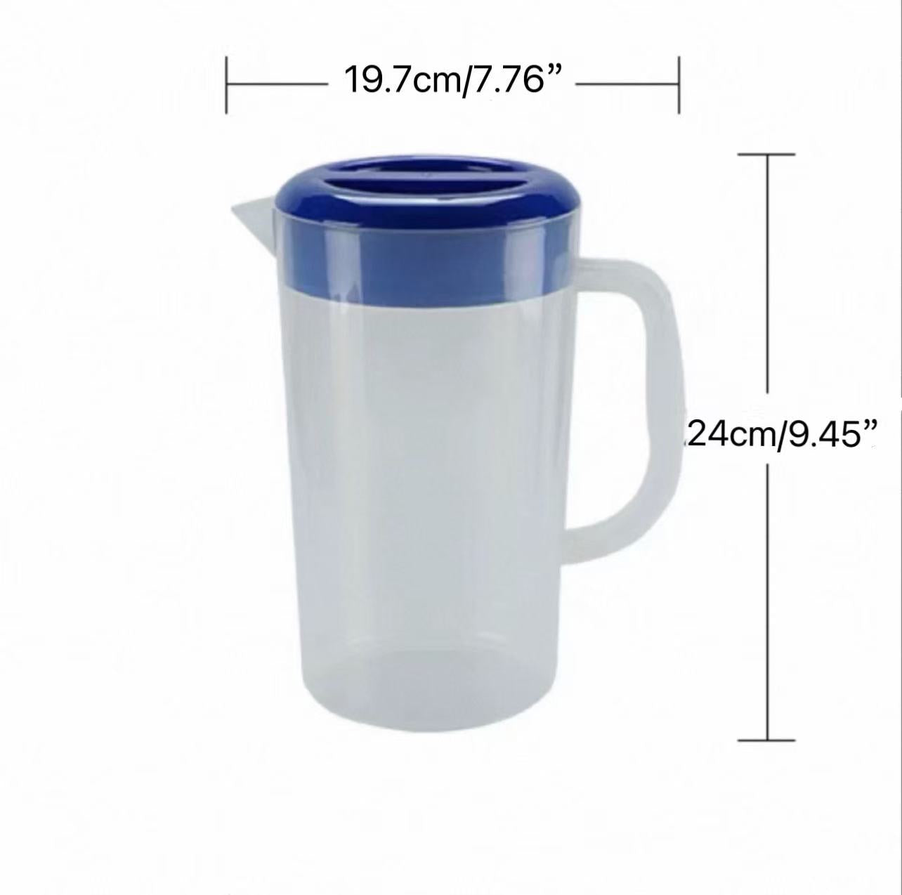 CHEFCO,JB-8529,Plastic Water and Beverage Pitcher with Lid (2400ML)