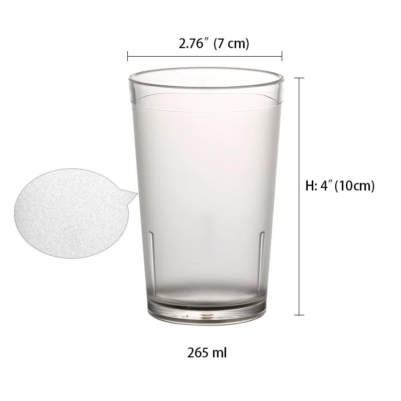 Clear Polycarbonate Frosted Water Cup/Tumbler (9-16oz) - Chefcoca