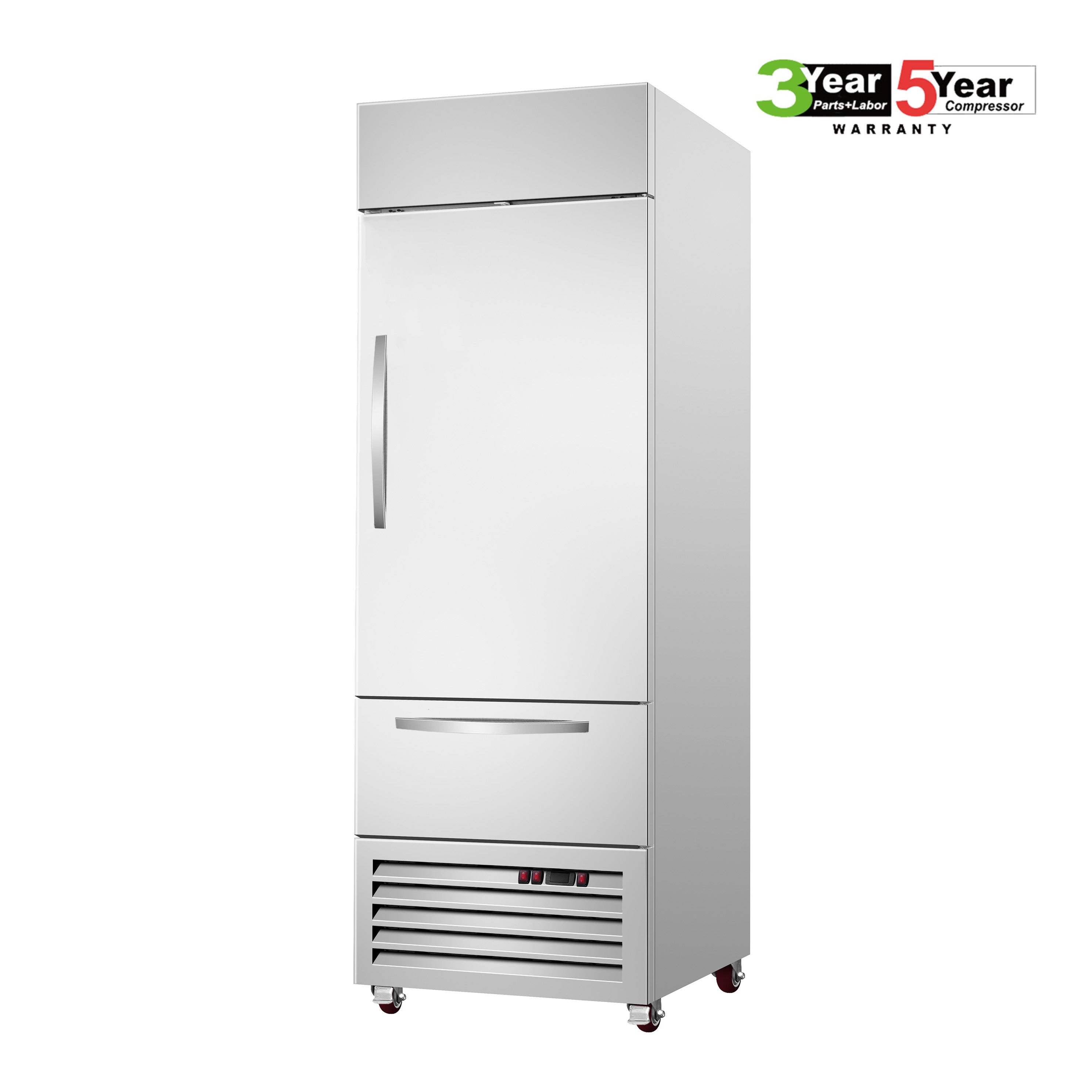 Sub-Equip, C-19BF-1D 27" Single Door Reach-in Freezer With 1 Drawer - Chefcoca