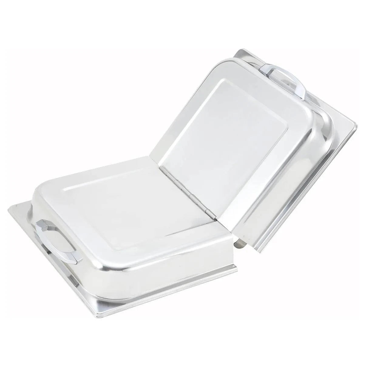 C-HDC - Stainless Steel Full-Size Hinged Dome Cover with Dual Handles - Chefcoca