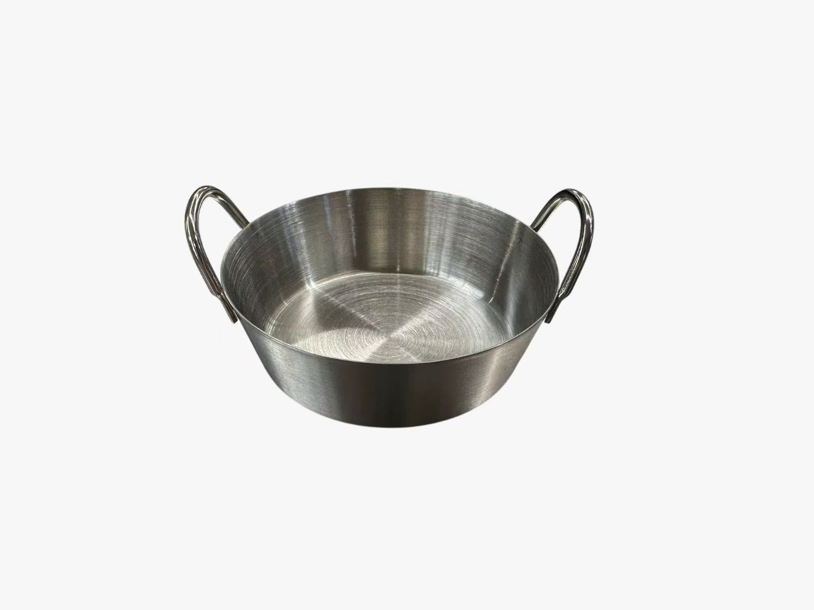 CHEFCO,WOK-325S,304 stainless steel ,3.25" Dia, Korean Style Sauce dish with Double Handles-Silver - Chefcoca