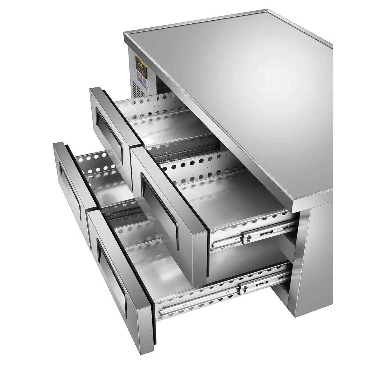 Sub-equip, 4 Drawer 74" Freezer Chef Base - Chefcoca