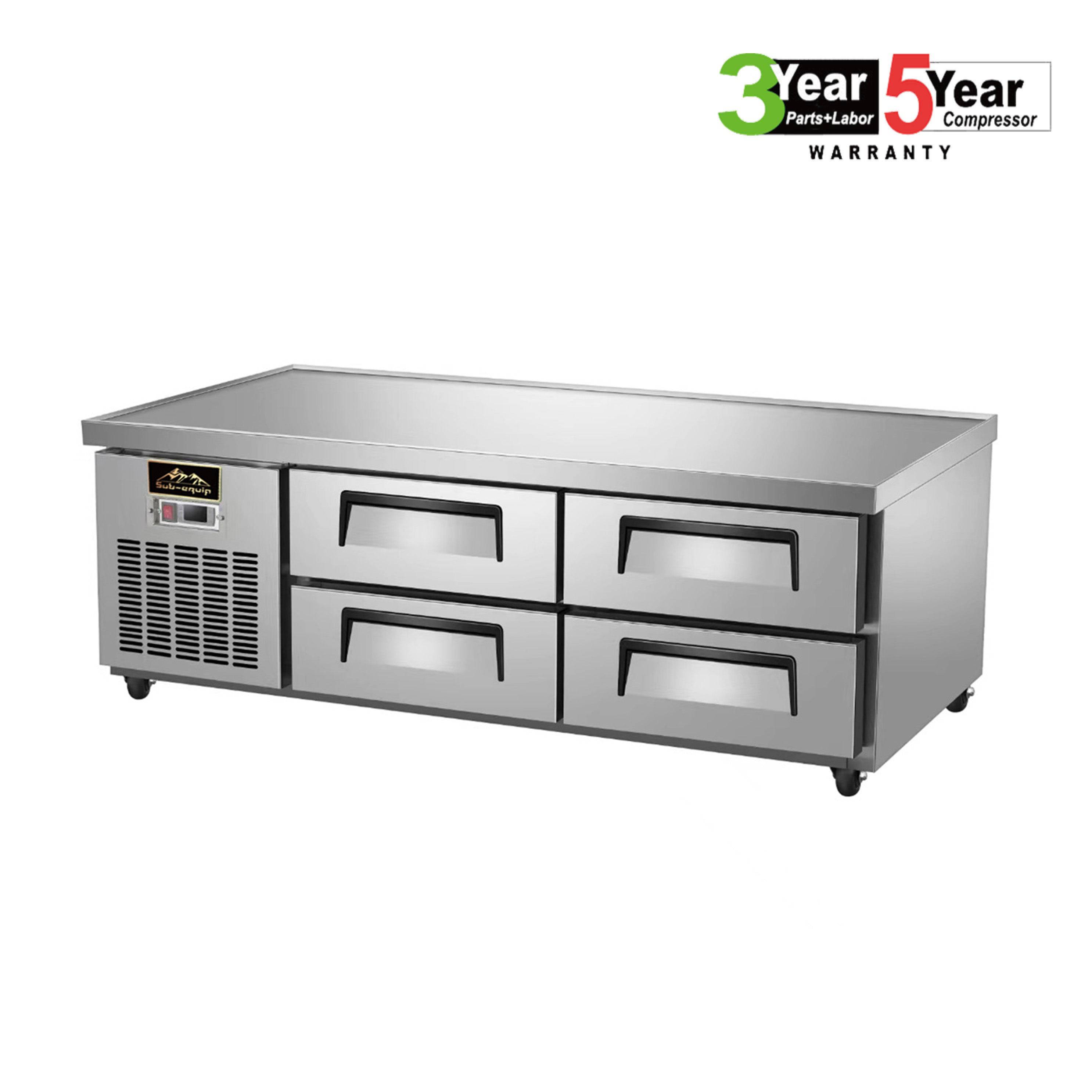 Sub-equip, 4 Drawer 62" Freezer Chef Base - Chefcoca