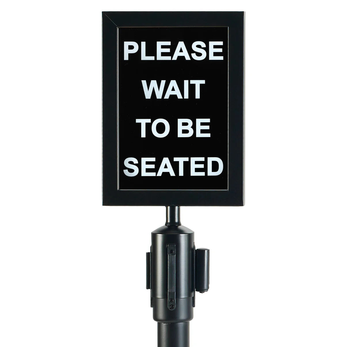 CGSF-12K - Stanchion Top Sign Frame - Black - Chefcoca
