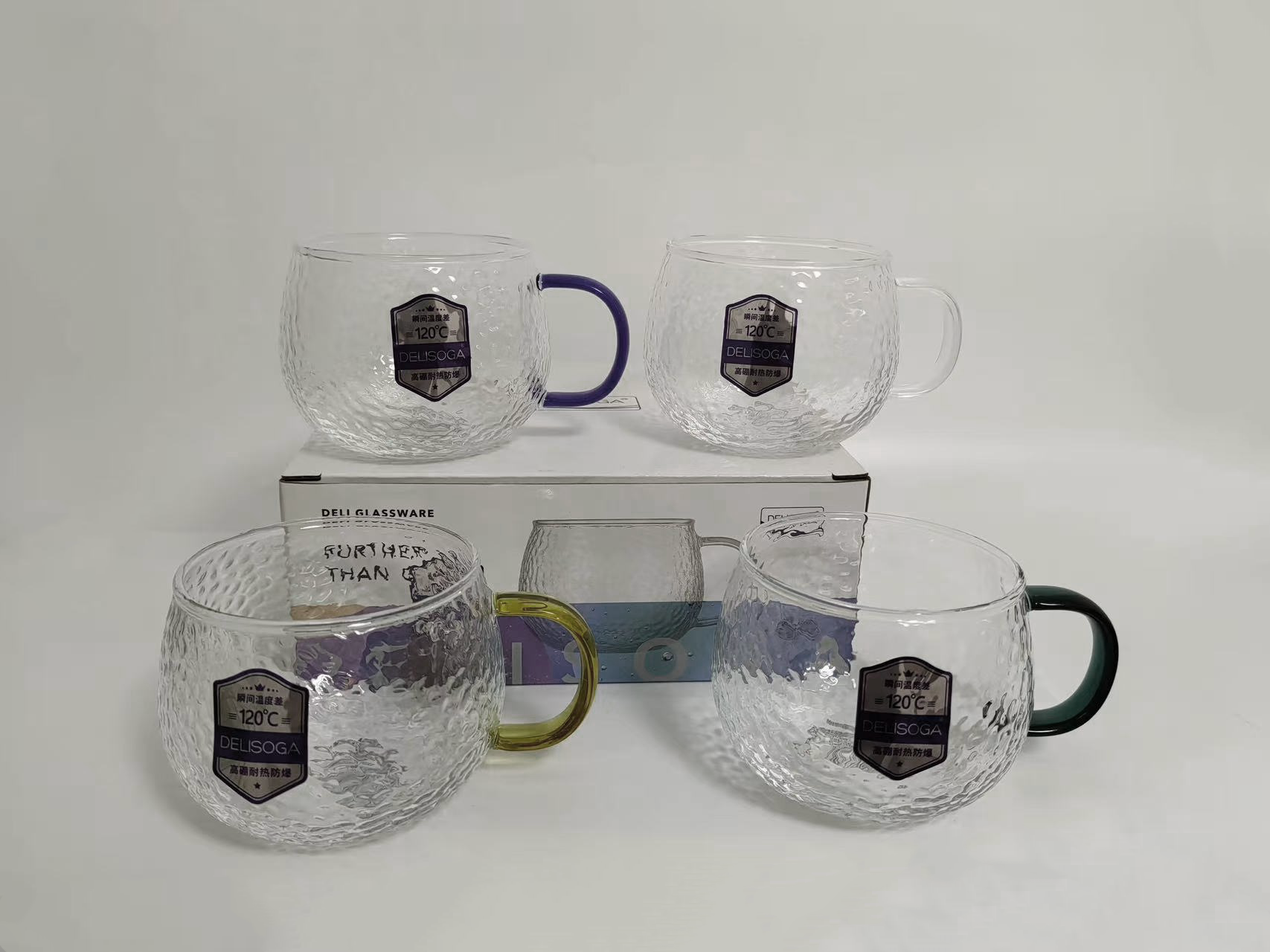 Glass with handle, 410ml (GPZB26A) - Chefcoca