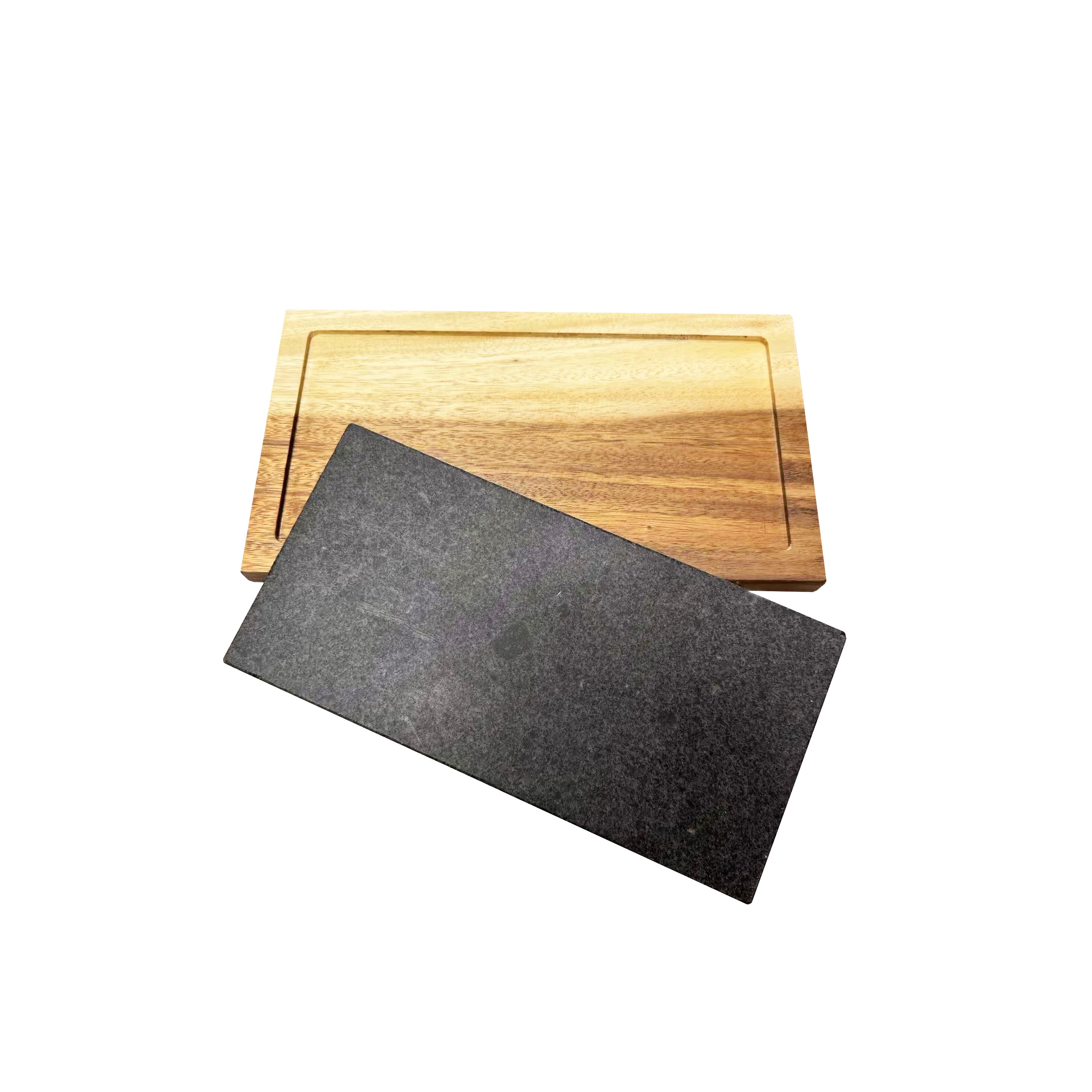 Chefco SPG-3015, Natural Stone Slad with wood base - Chefcoca