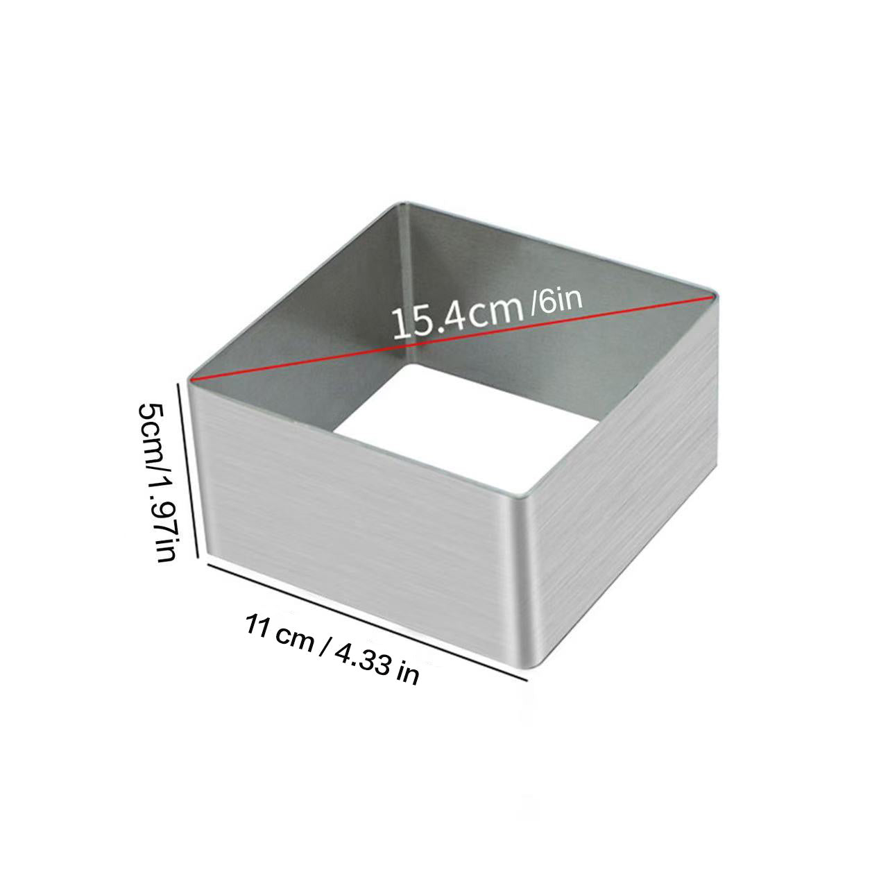 Moules à gâteau en acier inoxydable, moule à gâteau mousse, anneaux à gâteau avec poussoir